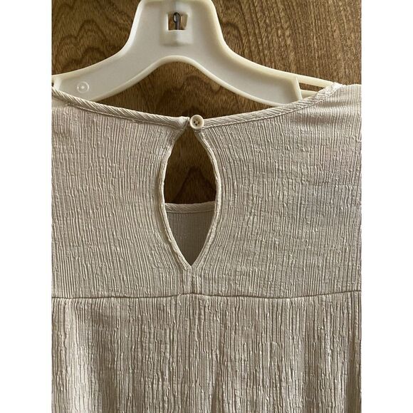 Gibson Latimer Sheer Ivory Womens S Boho Floral Embroidered Blouse Colorful - Picture 13 of 15